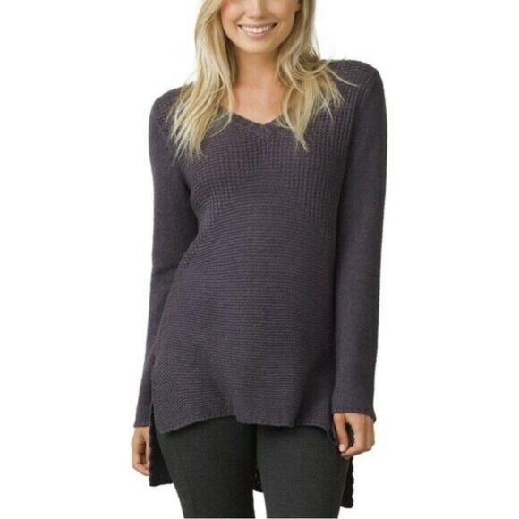 Prana Deedra Sweater Tunic Slate Navy Blue W23170198 - Picture 1 of 6